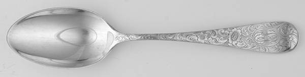 SVU11 (Sterling) Monogrammed Oval Dessert/Soup Spoon