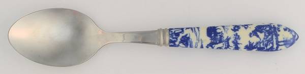 Toile du Juoy-Blue Place/Oval Soup Spoon