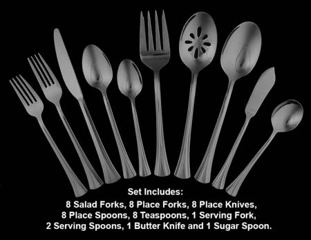 Moderne (Stainless) 45 Piece Set
