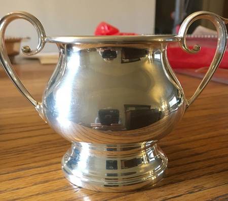 60X (Silverplate, Hollowware) Sugar Bowl & Lid