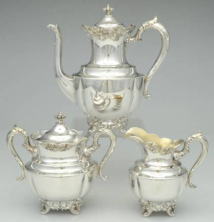 711 (Silverplate, Hollowware) (3 Pc) Coffee Set (PCP,PCR,PSU)