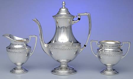 X93A (Silverplate, Hollowware) 3 Pc Tea Set (PTP, PCR, PSUO)