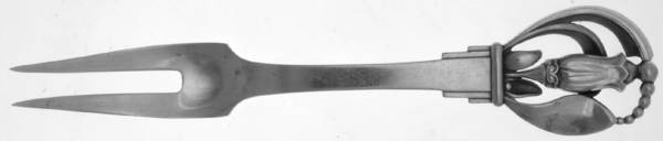SOS2 (Sterling) Medium 2-Tine Cold Meat Serving Fork