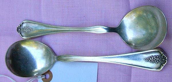 Wisteria (Silverplate) Round Bowl Soup Spoon (Cream Soup)