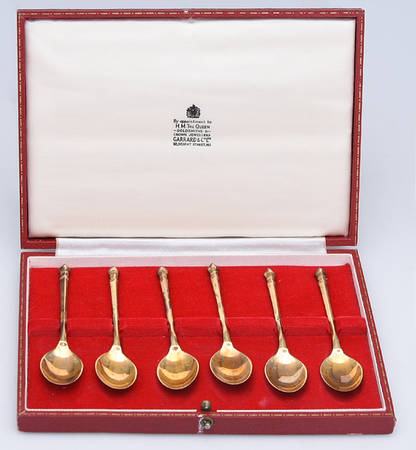Sterling Flatware (Set of 6) Demitasse Spoon with Case