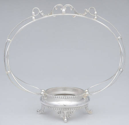 476 (Silverplate, Hollowware) Bride's Basket W/No Glass Insert