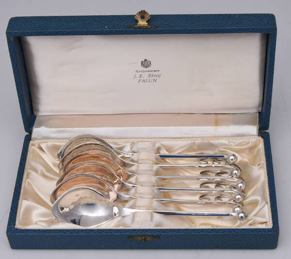 S281 (Sterling) Fruit/Orange Spoon - Set of 6 with Case