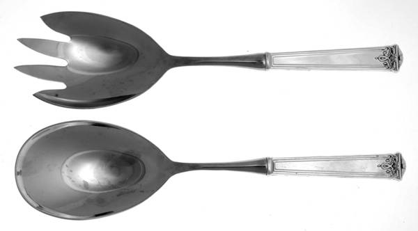 Trianon (Sterling) 2 Pc Salad Set with Stainless Bowl