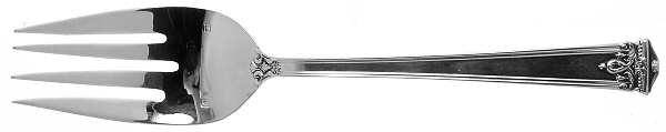 Trianon (Sterling) Medium Solid Cold Meat Serving Fork