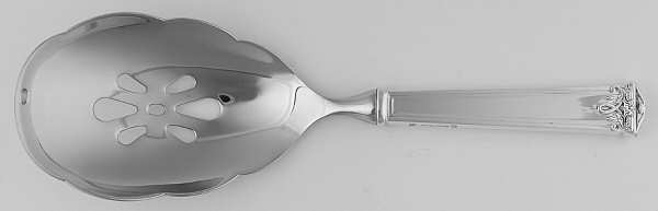 Trianon (Sterling) Pierced Serving Spoon with Stainless Bowl