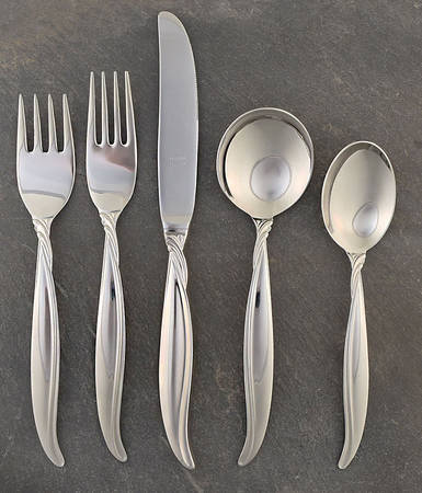 Swirl (Stainless) 5 Piece Place Setting