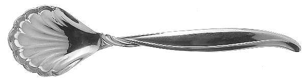 Swirl (Stainless) Sugar Shell Spoon