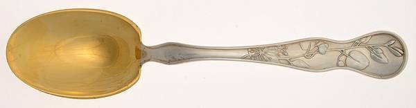 American Garden (Sterling, 1992) Oversize Solid Salad Serving Spoon