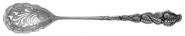 Atlantis-Ailanthus (Sterling, 1899) Pierced Bowl Short Handle Olive Spoon