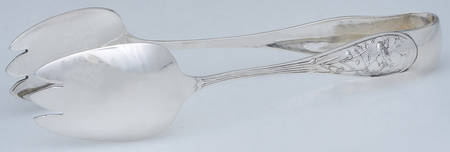 Audubon (Sterling, 1956) Large Ice Serving Tongs with Claw Tips