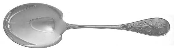 Audubon (Sterling, 1956) Solid Salad Serving Spoon