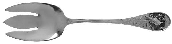 Audubon (Sterling, 1956) Solid Salad Serving Fork