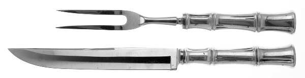 Bamboo (Sterling, 1961) Small Stainless Blade 2-Piece Steak Carving Set