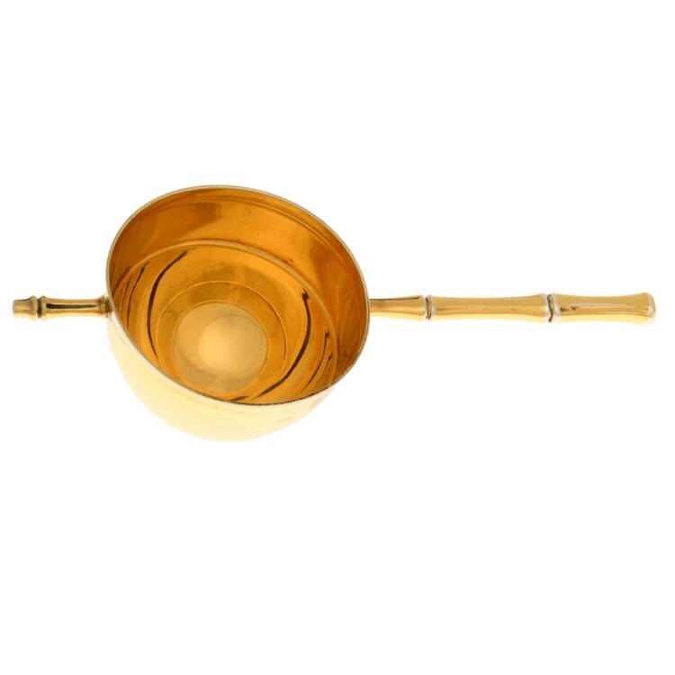 Bamboo-Gold (Sterling, Gold Vermeil, 1961) Brandy Warmer
