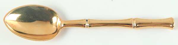 Bamboo-Gold (Sterling, Gold Vermeil, 1961) Demitasse Spoon