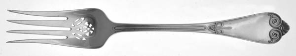 Beekman (Sterling, No Monograms) Cold Meat Serving Fork Large Pierce