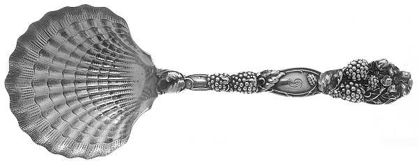 Blackberry (Sterling, 1875) Solid Shell Berry/Casserole Spoon