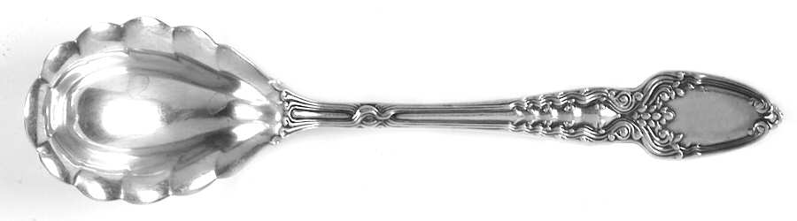 Broom Corn (Sterling, 1890, M-T-C) Sugar Shell Spoon