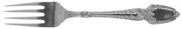 Broom Corn (Sterling, 1890, M-T-C) Solid Serving Fork