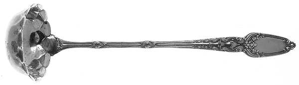Broom Corn (Sterling, 1890, M-T-C) Long Flat-Bottom Cream Ladle