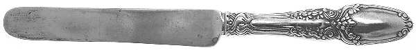 Broom Corn (Sterling, 1890, M-T-C) Hollow Handle Youth/Tea Knife with Sterling Blade