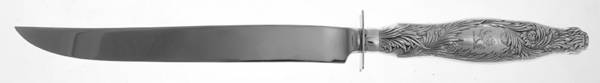 Chrysanthemum (Sterling, 1880) Large Stainless Blade Roast Carving Knife