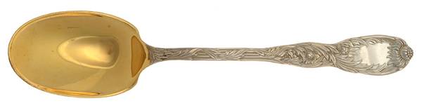 Chrysanthemum (Sterling, 1880) Solid Salad Serving Spoon