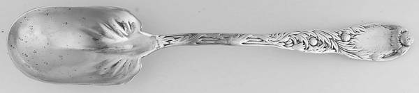 Chrysanthemum (Sterling, 1880) Solid Salad Serving Spoon