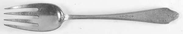Clinton Engraved (Sterling, No Monograms) Individual Solid Fish Fork