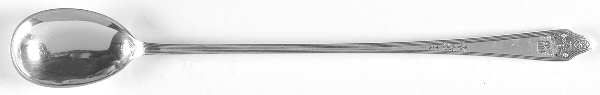 Clinton Engraved (Sterling, No Monograms) Iced Tea Spoon