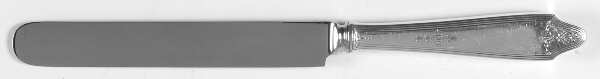 Clinton Engraved (Sterling, No Monograms) Blunt Hollow Knife with Bolster
