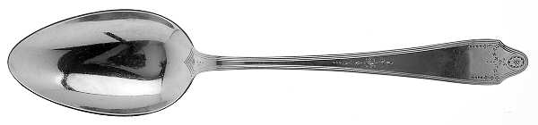 Clinton Engraved (Sterling, No Monograms) Tablespoon (Serving Spoon)