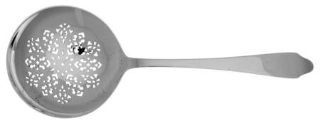 Clinton (Sterling, 1912, M-T-C Stamp) Large Pierced Pea Serving Spoon