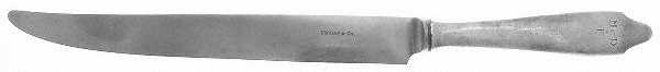 Clinton (Sterling, 1912, M-T-C Stamp) Large Stainless Blade Roast Carving Knife
