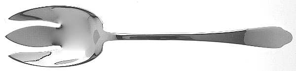 Clinton (Sterling, 1912, M-T-C Stamp) Solid Salad Serving Fork