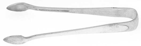 Clinton (Sterling, 1912, M-T-C Stamp) Small Sugar Tongs