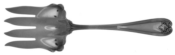 Colonial (Sterling, 1895) Large Solid Fish Serving Fork
