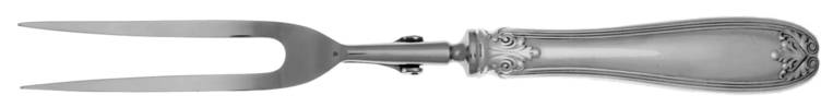 Colonial (Sterling, 1895) Large Stainless-Prong Roast Carving Fork