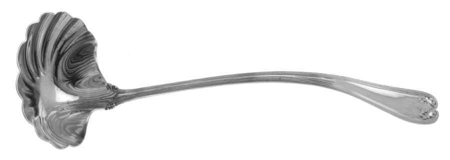 Colonial (Sterling, 1895) Solid Fluted Bowl Cream Ladle