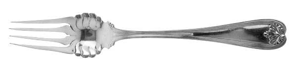 Colonial (Sterling, 1895) Medium Solid Cold Meat Serving Fork