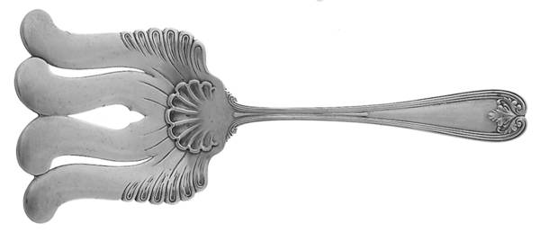 Colonial (Sterling, 1895) Large Solid Asparagus Serving Fork