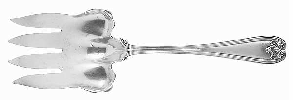 Colonial (Sterling, 1895) Large Solid Fish Serving Fork