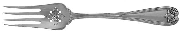 Colonial (Sterling, 1895) Large Solid Cold Meat Serving Fork