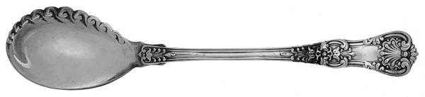English King (Sterling, 1885, No Monograms) Sorbet Spoon