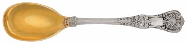 English King (Sterling, 1885, No Monograms) Egg Spoon